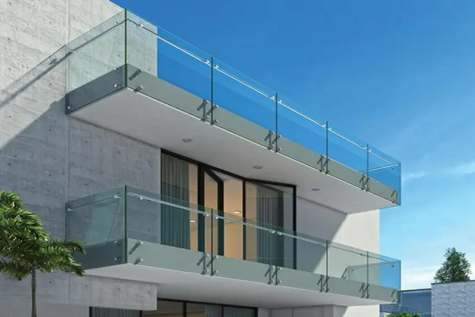 Garde-Corps en verre trempe et inox